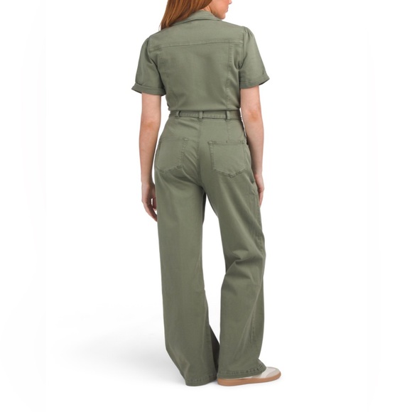 PAIGE Brooklyn Belted Jumpsuit in Vintage Ivy Green Size 00 Brand NWT!! - Picture 14 of 16